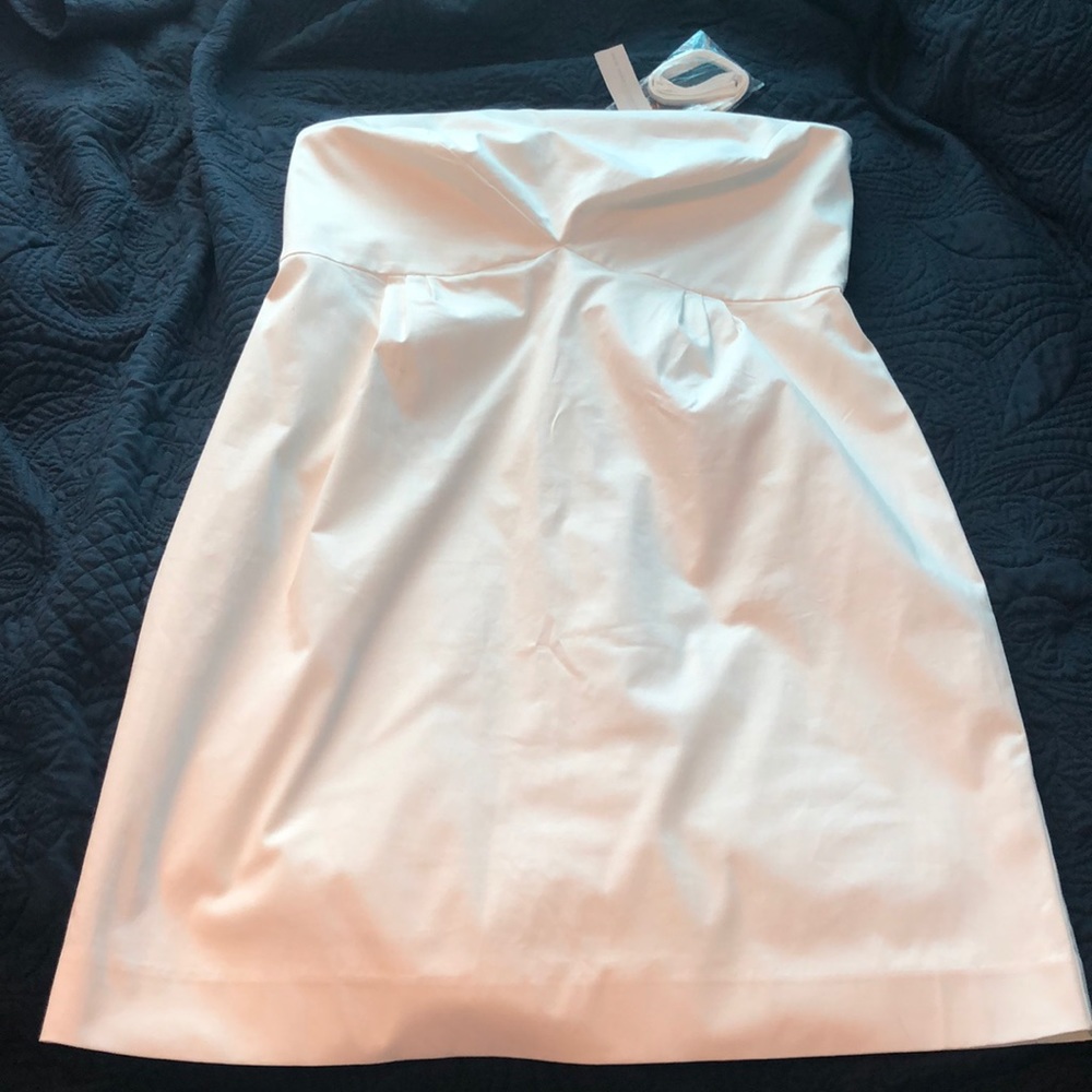 All white tube dress from New York & Co.